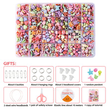 Load image into Gallery viewer, Girls DIY Bead Set Jewelry Making Kit for Kids Girl Pearl Beads Bracelets Rings Necklaces Creativity Kits Art Craft
