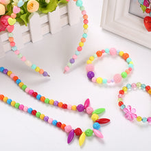 Load image into Gallery viewer, Girls DIY Bead Set Jewelry Making Kit for Kids Girl Pearl Beads Bracelets Rings Necklaces Creativity Kits Art Craft
