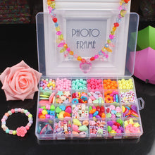 Load image into Gallery viewer, Girls DIY Bead Set Jewelry Making Kit for Kids Girl Pearl Beads Bracelets Rings Necklaces Creativity Kits Art Craft
