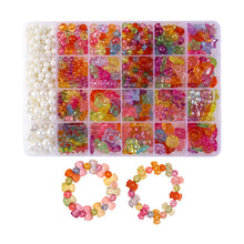 Load image into Gallery viewer, Girls DIY Bead Set Jewelry Making Kit for Kids Girl Pearl Beads Bracelets Rings Necklaces Creativity Kits Art Craft
