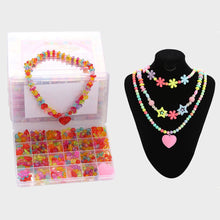 Load image into Gallery viewer, Girls DIY Bead Set Jewelry Making Kit for Kids Girl Pearl Beads Bracelets Rings Necklaces Creativity Kits Art Craft
