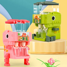 Load image into Gallery viewer, Mini Children Dinosaur Water Dispenser Toy Simulation Kitchen Toys Cold Water Juice Fountain Toy Drinking Fountain Pretend Play Toys
