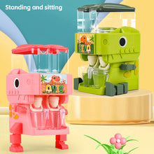 Load image into Gallery viewer, Mini Children Dinosaur Water Dispenser Toy Simulation Kitchen Toys Cold Water Juice Fountain Toy Drinking Fountain Pretend Play Toys
