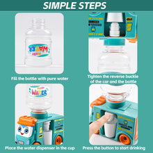 Load image into Gallery viewer, Mini Children Dinosaur Water Dispenser Toy Simulation Kitchen Toys Cold Water Juice Fountain Toy Drinking Fountain Pretend Play Toys
