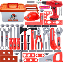 Load image into Gallery viewer, Children's Toolbox Set Simulation Repair Tools Electric Drill Screwdriver Tool Kit Pretend Play Toy Plastic Toy
