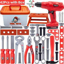 Load image into Gallery viewer, Children's Toolbox Set Simulation Repair Tools Electric Drill Screwdriver Tool Kit Pretend Play Toy Plastic Toy
