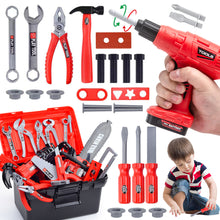 Load image into Gallery viewer, Children's Toolbox Set Simulation Repair Tools Electric Drill Screwdriver Tool Kit Pretend Play Toy Plastic Toy
