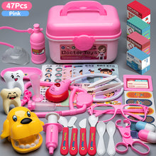 Load image into Gallery viewer, Boys and Girls Simulated Nurse Stethoscope Injection Home Medical Toolbox Kids Doctor Playset Pretend Play Role-playing Games
