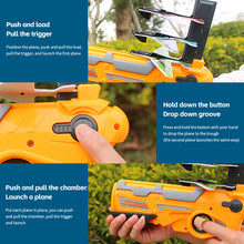 Load image into Gallery viewer, Airplane Launcher Toy Aircraft Gun Launcher Boys Toys Bubble Catapult Parent-child Games Children Outdoor Sports Toy
