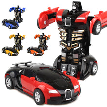 Load image into Gallery viewer, Boys Deformation Vehicle Toys Transform CarRobot Model Push and Go Car Vehicle Toy Race Inertia Car Toy Christmas Gift

