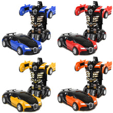 Load image into Gallery viewer, Boys Deformation Vehicle Toys Transform CarRobot Model Push and Go Car Vehicle Toy Race Inertia Car Toy Christmas Gift
