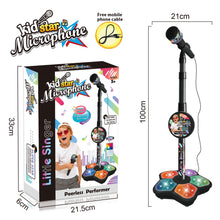 Load image into Gallery viewer, Kids Microphone with Stand Karaoke Song Music Toys Musical Educational Instrument Toy Christmas Gift for Children Girl Boy
