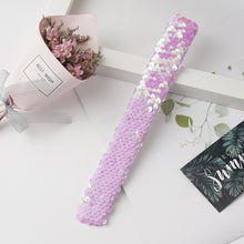 Load image into Gallery viewer, Shiny Glitter Slap Bracelet Two Color Change Wrist Strap Kid Friendship Couples Bracelets New Year Party Decoration
