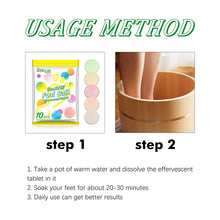 Load image into Gallery viewer, Foot Bath Tablets Dispelling Dampness Relieving Fatigue Promoting Metabolism Cleaning Feet Instant Foot Care Bath Tablets
