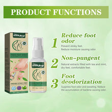 Load image into Gallery viewer, Deodorizing Foot Spray Relieving Smelly Sweaty Feet Reducing Bacteria Wild Deodorous Fragrant Foot Care Spray
