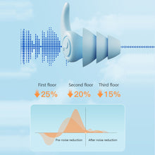 Load image into Gallery viewer, Silicone Anti-Noise Earplugs Soft Reusable Washable Soundproof Sleeping Earplugs Outdoor Travel Noise Reduction Earplugs
