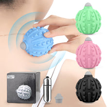 Load image into Gallery viewer, Electric Fascia Ball Acupoint Massage Muscle Relaxation Vibration Massage Ball Double Head Interchangeable Solid Fascia Ball
