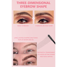 Load image into Gallery viewer, Natural Three-dimensional Eyebrow Styling Cream Transparent Waterproof Quick-drying Double Headed Eyebrow Comb Eyebrow Styling Wax
