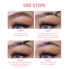 Load image into Gallery viewer, Natural Three-dimensional Eyebrow Styling Cream Transparent Waterproof Quick-drying Double Headed Eyebrow Comb Eyebrow Styling Wax
