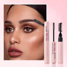 Load image into Gallery viewer, Natural Three-dimensional Eyebrow Styling Cream Transparent Waterproof Quick-drying Double Headed Eyebrow Comb Eyebrow Styling Wax
