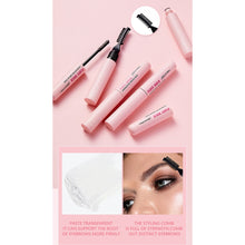 Load image into Gallery viewer, Natural Three-dimensional Eyebrow Styling Cream Transparent Waterproof Quick-drying Double Headed Eyebrow Comb Eyebrow Styling Wax
