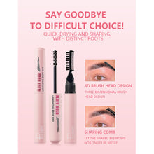 Load image into Gallery viewer, Natural Three-dimensional Eyebrow Styling Cream Transparent Waterproof Quick-drying Double Headed Eyebrow Comb Eyebrow Styling Wax
