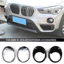 Load image into Gallery viewer, 2Pcs Car Front Fog Light Frame Lamp Ring Cover Trim for BMW X1 2016-2019 Exterior Accessories
