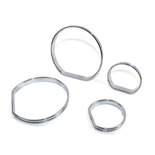 Load image into Gallery viewer, 4Pcs Chrome Car Gauge Dash Circle Styling Cover Trim Speedometer AC Rings for BMW E46 M M3 98-07 Interior Accessories

