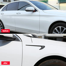 Load image into Gallery viewer, 2Pcs Car Side Sticker Vent Fender Trim Emblem Blade Logo Trim For Mercedes Benz AMG V8 C200 C300 E300 E400 W213
