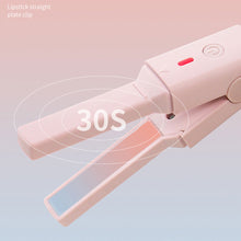 Load image into Gallery viewer, Portable Mini Cute USB Straight Hair Stick Hair Straightener Dormitory Small Power Splint Fluffy Bangs Straight Hair Curling

