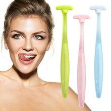 Load image into Gallery viewer, Silicone PP Tongue Brush Soft Tongue Scraper Double Sided Tongue Cleaner Brush Oral Cleaning Breath Dental Health Care Tool
