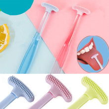 Load image into Gallery viewer, Silicone PP Tongue Brush Soft Tongue Scraper Double Sided Tongue Cleaner Brush Oral Cleaning Breath Dental Health Care Tool
