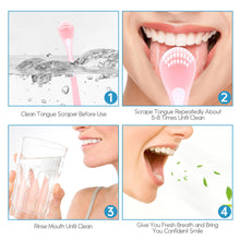 Load image into Gallery viewer, Double Sided Tongue Scraper Tongue Cleaner Brush Soft Silicone Tongue Cleaning Tool Tongue Scraper Oral Health Care Tool
