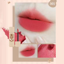 Load image into Gallery viewer, Cute Cartoon Red Matte Velvet Lip Gloss Liquid Lipstick Lasting Elegant Mud Lip Mousse Non-stick Cup Lip Tint Clay Makeup
