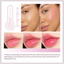 Load image into Gallery viewer, Dual-use Long-lasting Shining Magic Lip Cheek Glassy Balm Natural Blusher Lipstick Color Change Pink Soft Lip Gloss Blush Makeup
