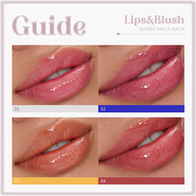 Load image into Gallery viewer, Dual-use Long-lasting Shining Magic Lip Cheek Glassy Balm Natural Blusher Lipstick Color Change Pink Soft Lip Gloss Blush Makeup
