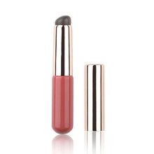 Load image into Gallery viewer, Silicone Angled Portable Silicone Round Head Lip Brush Concealer Lipstick Brush with Cover Creative Makeup Brush Makeup Tool

