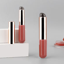 Load image into Gallery viewer, Silicone Angled Portable Silicone Round Head Lip Brush Concealer Lipstick Brush with Cover Creative Makeup Brush Makeup Tool
