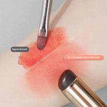 Load image into Gallery viewer, Silicone Angled Portable Silicone Round Head Lip Brush Concealer Lipstick Brush with Cover Creative Makeup Brush Makeup Tool
