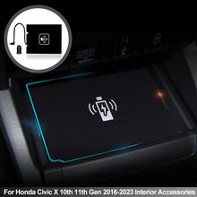 Load image into Gallery viewer, Car Wireless Charger Mobile Phone Fast Charging Holder 15W Charger Board for Honda Civic X 10th 11th Gen 2016-2023 Interior Accessories

