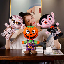 Load image into Gallery viewer, 30cm Halloween Plush Toys Horrible Pumpkin Vampire Mummy Dolls Stuffed Soft Toy for Kids Home Decoration Plush Doll
