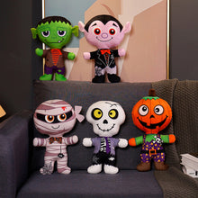 Load image into Gallery viewer, 30cm Halloween Plush Toys Horrible Pumpkin Vampire Mummy Dolls Stuffed Soft Toy for Kids Home Decoration Plush Doll
