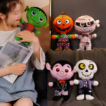 Load image into Gallery viewer, 30cm Halloween Plush Toys Horrible Pumpkin Vampire Mummy Dolls Stuffed Soft Toy for Kids Home Decoration Plush Doll
