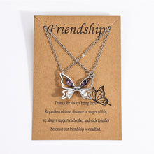 Load image into Gallery viewer, Magnetic Butterfly Pendant Necklace Bracelet Fashionable Niche Patchwork Pendant Necklace Collarbone Chain Jewelry
