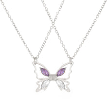 Load image into Gallery viewer, Magnetic Butterfly Pendant Necklace Bracelet Fashionable Niche Patchwork Pendant Necklace Collarbone Chain Jewelry
