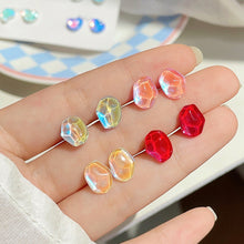 Load image into Gallery viewer, Colorful Sweet Earrings Simple Versatile Stone Butterfly Love Ear Studs Earrings Women Jewelry Accessories
