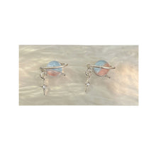 Load image into Gallery viewer, Fantasy Planet Fishtail Earrings Temperamental Niche Sea Salt Blue Clear Ear Studs Earrings Women Ear Jewelry
