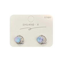 Load image into Gallery viewer, Fantasy Planet Fishtail Earrings Temperamental Niche Sea Salt Blue Clear Ear Studs Earrings Women Ear Jewelry
