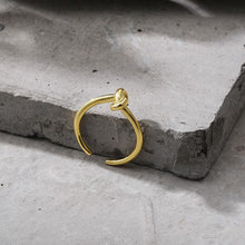 Load image into Gallery viewer, Simple Fashionable Twist Ring Opening Adjustable Silver Gold Alloy Ring Niche Women Jewelry Accessory
