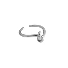 Load image into Gallery viewer, Simple Fashionable Twist Ring Opening Adjustable Silver Gold Alloy Ring Niche Women Jewelry Accessory
